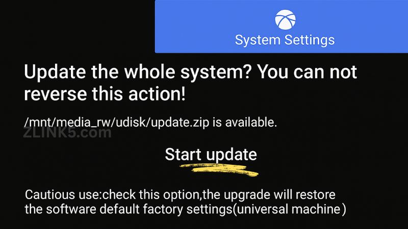 update android head unit